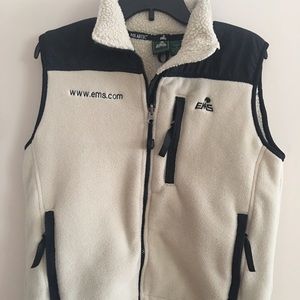 EMS White fleece vest